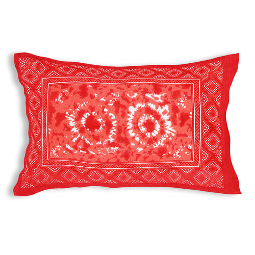 100% Pure Cotton 180 TC Large Size Single Bedsheet with 1 Pillow Cover – Orange  | Jaipuri Print